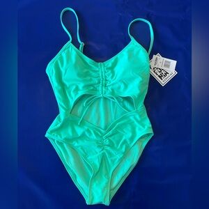 California Sunshine One-Piece Swimsuit in Bright Green